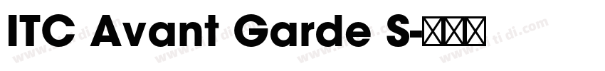 ITC Avant Garde S字体转换